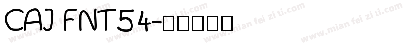 CAJ FNT54字体转换